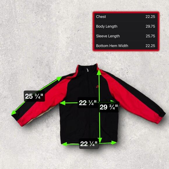 ★ Nike Red & Black Full Zip Vintage Track Jacket ★ - Picture 5 of 8